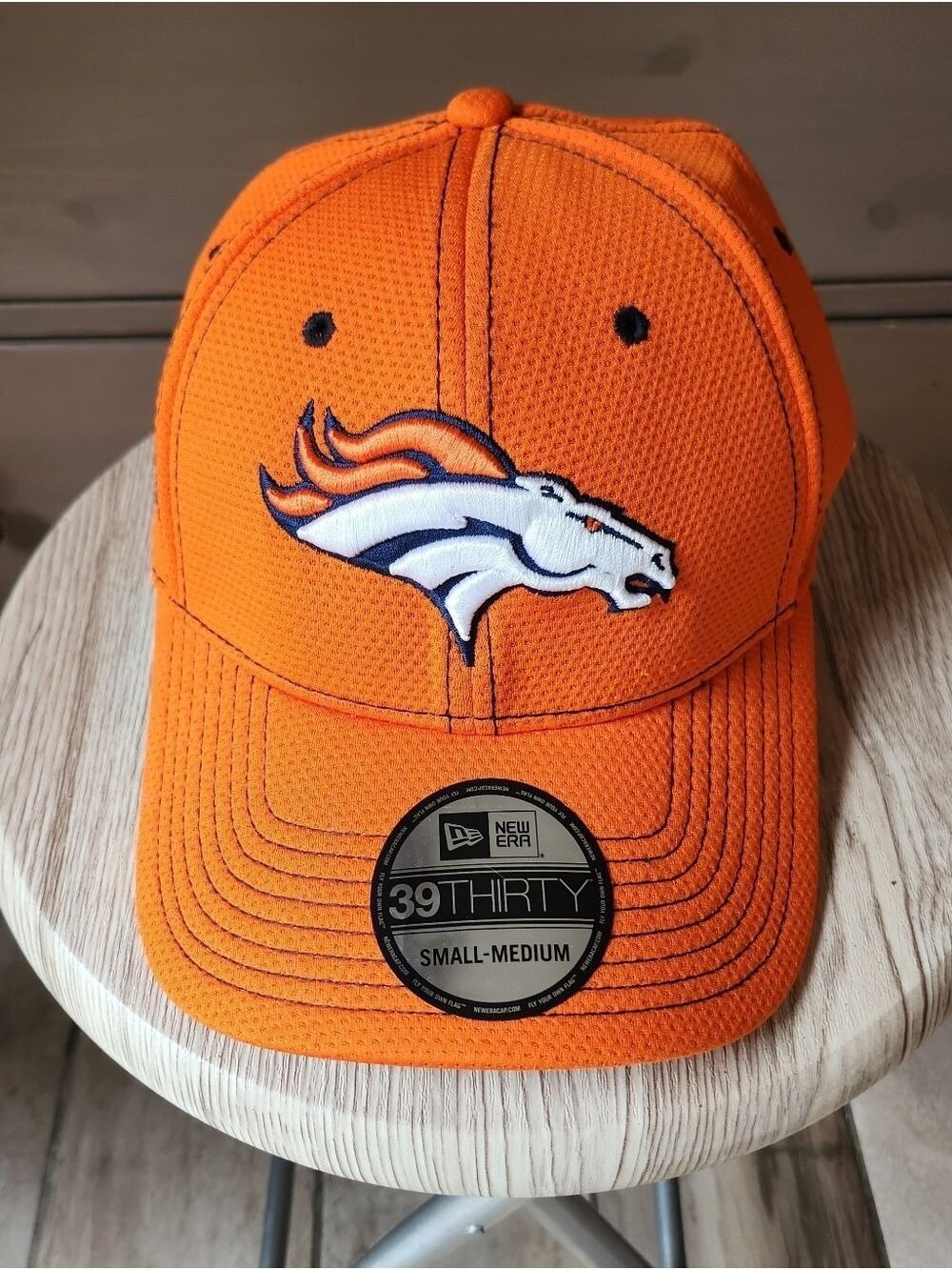 New Era Orange Denver Broncos 39THIRTY Flex Stretch Fit Cap